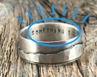 Add Custom Stamping - Must order a ring with this option!