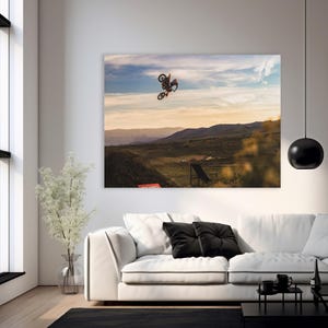 Tyler Bereman Sunset Whip Motocross Poster - Dirt Bike Poster - Dirt Bike Gift - Motorcycle Gift - Poster Motorcycle - Poster Dirt Bike