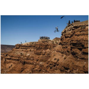 Red Bull Rampage Poster - Mountain Bike Poster - Kyle Strait Mountain Bike Poster - Mounting Biking Poster - Mtb Wall Art - Mtb Wall Photo