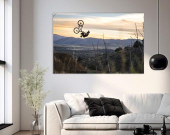 Freeride Mountain Bike Poster: Ryan Cleek's FlipWhip MTB Wall Art