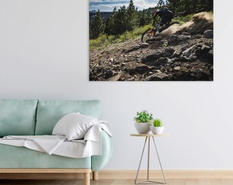 Enduro Mountain Biking Poster: Ryan Cleek Photography, Extreme Sports Art