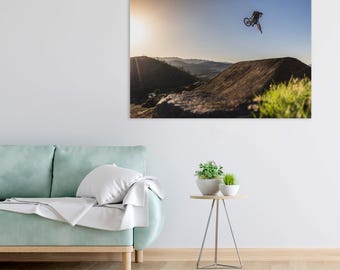Freeride Mountain Bike Sunset Whip Poster – Hayden Zablotny Photography