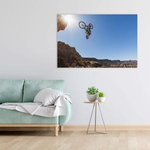 Red Bull Rampage Poster - Mountain Bike Poster - Freeride Mountain Bike Poster - Mtb Wall Art - Mountain Bike Decor - Mountain Biker Gift