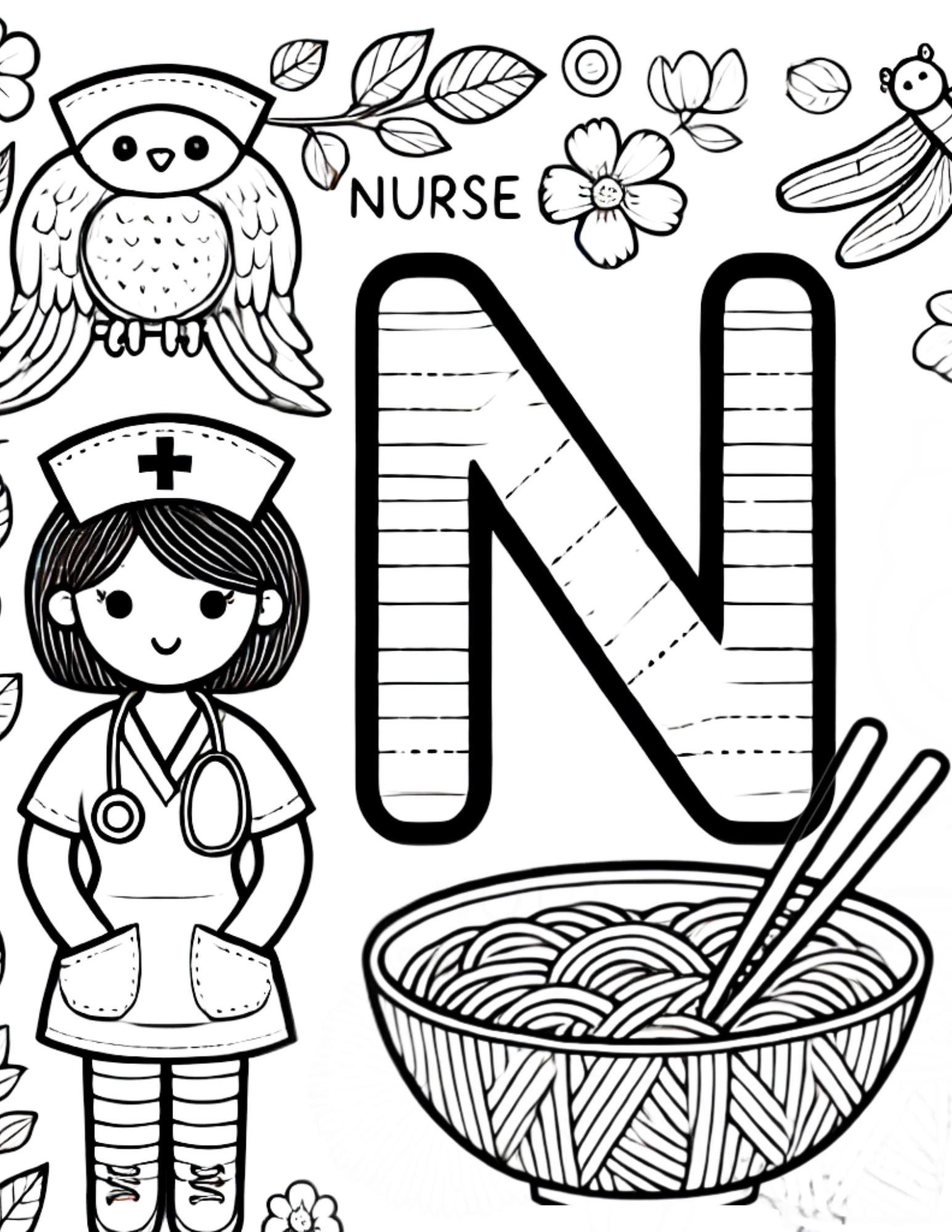 Printable alphabet coloring pages coloring pages for kids alphabet