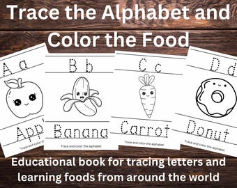 Printable Alphabet Tracing Coloring Pages, Coloring Pages for Kids ...