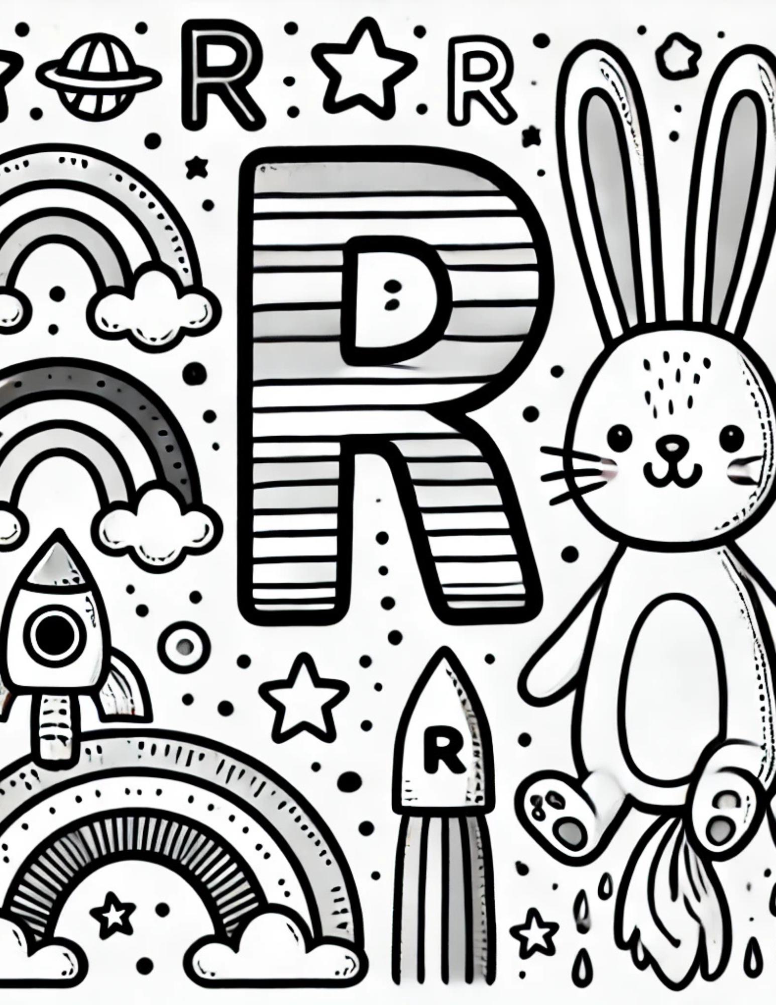 Printable alphabet coloring pages coloring pages for kids alphabet