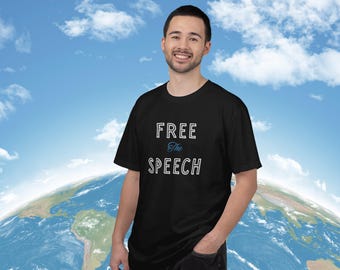 Free the Speech Graphic Tee, Freedom of Speech Statement Shirt, Anti-Censorship Political Tee