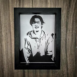 Stray Kids Lee Know Fanart Painted Canvas