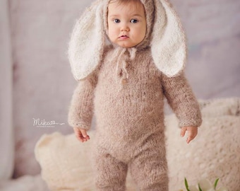 Bunny Outfit in Many Sizes,bunny Romper With Hoodie, Costume for