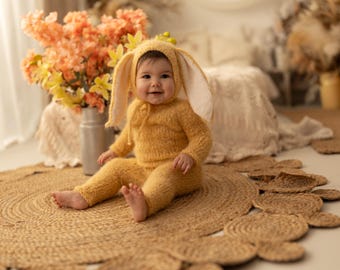 Bunny Costume for Kids, Bunny Hat and Romper Separate, Easter Bunny Outfit for Baby Boy or Baby Girl