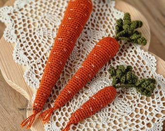 crochet carrot, handmade carrots photo prop, crochet carrot photography prop