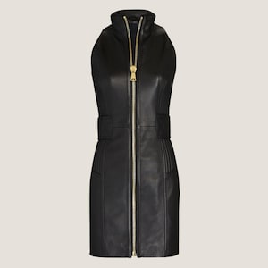 Zip up Leather Dress - Etsy Zip up Leather Dress - Etsy