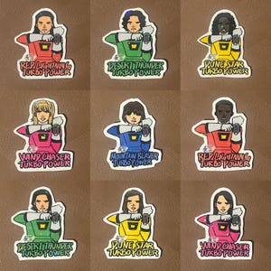 パワーレンジャー　ターボ　シール Power Rangers Turbo Decal - Etsy