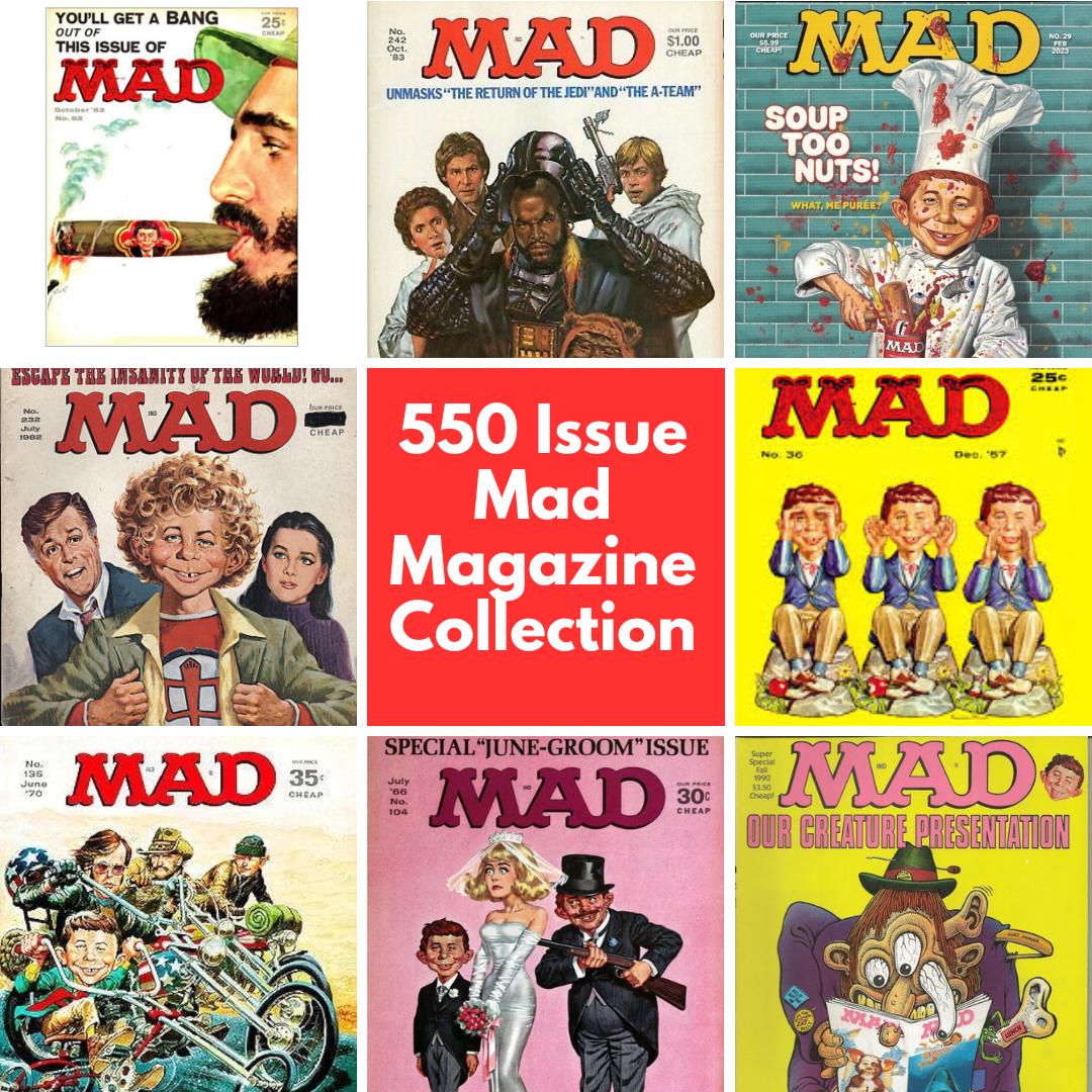 ④ マッドマガジン MADMAGAZINE ビンテージ 冊子 雑誌 Mad Magazine Complete Set From Lot Of Rare Issues & Special