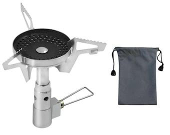 Réchaud de camping portable ultra-léger : brûleur à gaz de randonnée