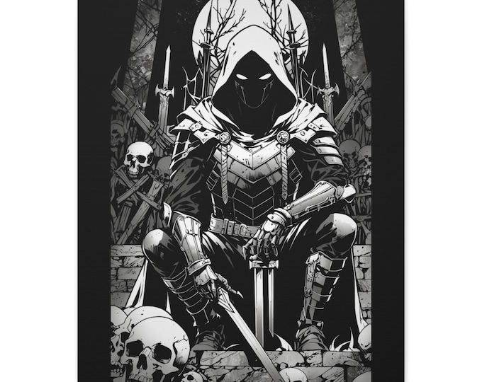 Gothic Wall Art Canvas, Dark Fantasy Decor, Perfect for Home or Office, Halloween Decor, Fantasy Art