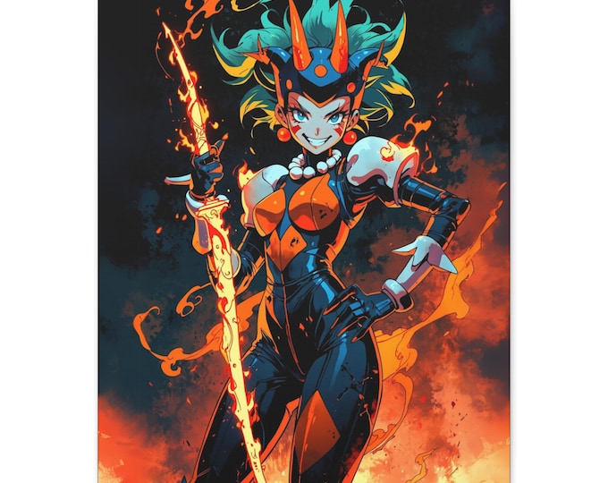 Vibrant Art Canvas Print - Bold Fantasy Character Wall Art, Home Decor, Gift for Gamers, Art Lovers, Birthday Present, Jester