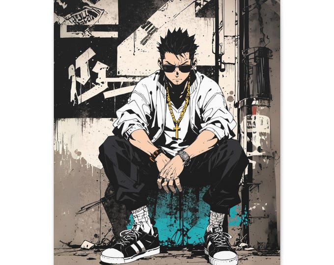 Urban Street Art Canvas Print, Trendy Wall Decor, Cool Artwork for Home, Graffiti Style, Unique Gift for Hip Hop Lovers, Perfect for