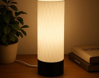 Designerska lampa drukowana w technologii 3D – wyjątkowa lampa stołowa LED – nowoczesna lampka nocna do salonu i sypialni