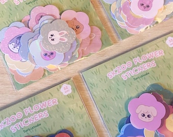 Paquete de pegatinas de flores de Skzoo/Stray Kids
