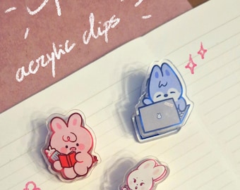 Clips acrílicos Skzoo - Wolfchan, Leebit y Dwaekki