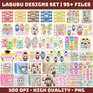 95+ Labubu Designs PNG Bundle, Trending Labubu Character Clipart, Labubu Bundle PNG, Cute Digital PNG, Vector File Cricut, Instant Download