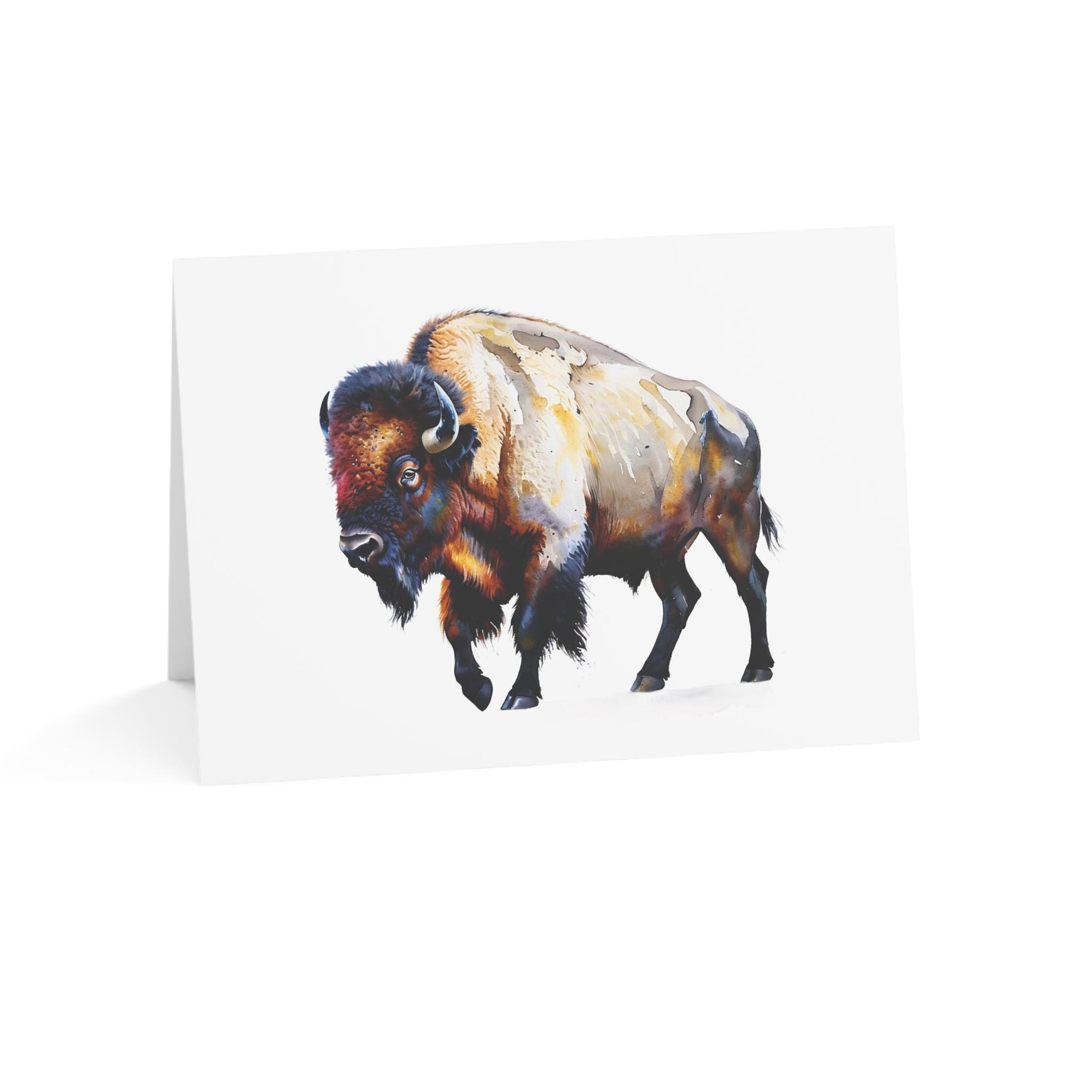 Bison Greeting Card - Etsy