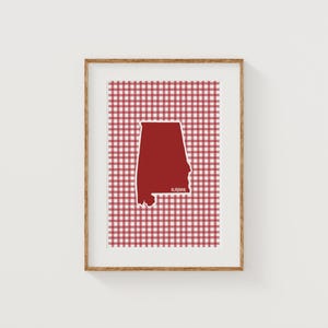 Alabama Dorm Decor University of Alabama Prints Bama Digital Download Alabama Roll Tide Wall Art