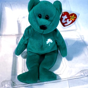 Erin Ty Beanie Baby - Rare Vintage Collectable Pristine Condition Beanie Babies- with tag errors, extremely rare collectibles.