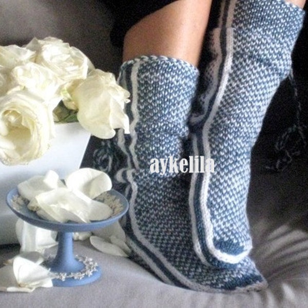 christmas gifts, express shipping, Winter Booties, Slippers, Wool Socks, Mukluk, Long Slippers, Womens Slippers, Leg Warmers, By Aykelila