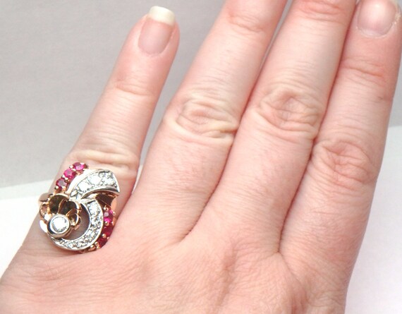 14 kt Transitional European Cut 0.71 ctw Diamond … - image 5