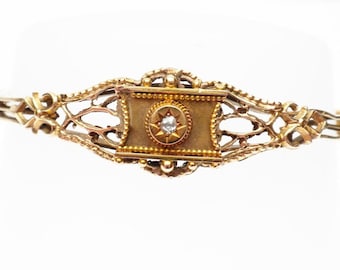 Bracelet Tour Eiffel Filigrane Déposé - 3 Cm X 20 Cm - Occasion Bon état