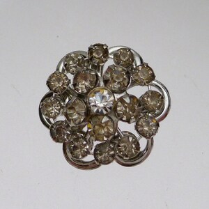 Small Rhinestone Flower Pin Vintage