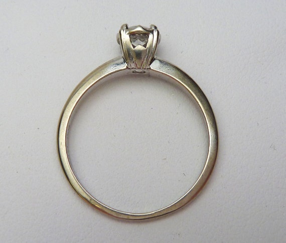 14k 42pt Diamond Solitaire 1940s - image 4