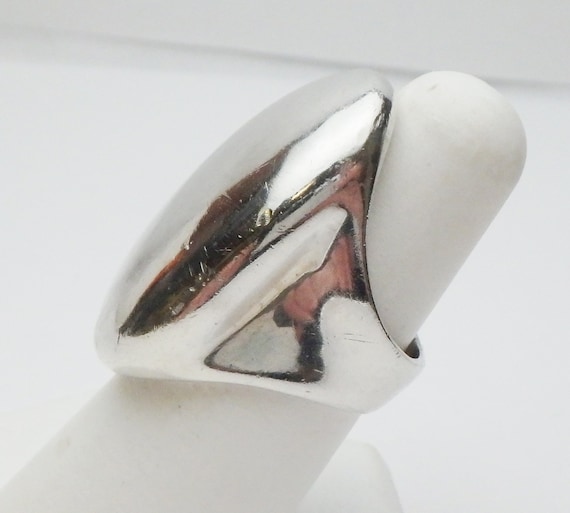 Minas Spiridis Solid Oval Sterling Silver Signet … - image 3
