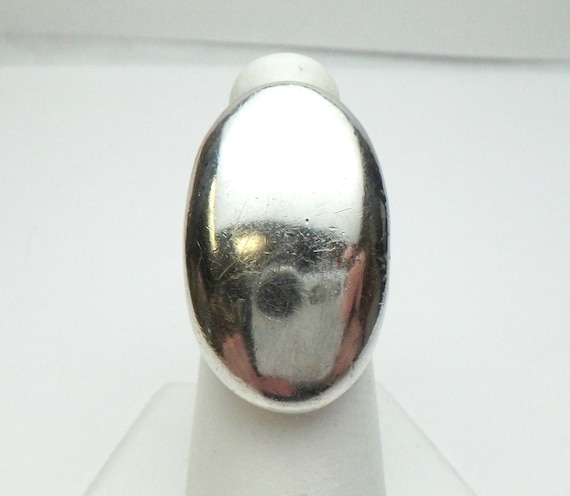 Minas Spiridis Solid Oval Sterling Silver Signet … - image 2
