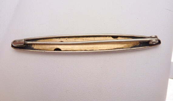 Sterling Top Leaf Design Pin - image 3