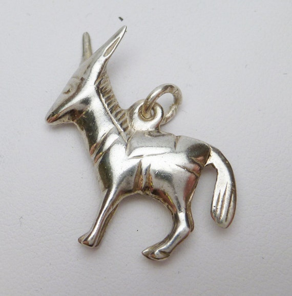 Mexican Burro 3D Charm Sterling Silver - image 2