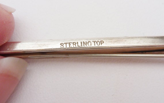 Sterling Top Leaf Design Pin - image 4