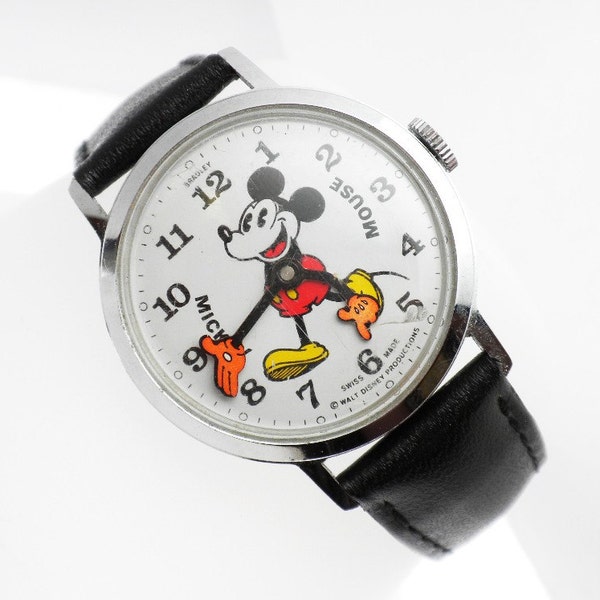 1972 Mickey Mouse Bradley Swiss Watch Disney