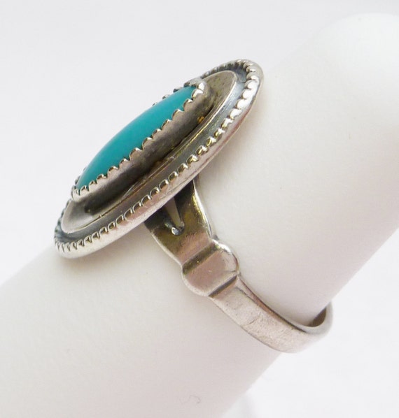 Sterling Silver and Turquoise Native American Lon… - image 3