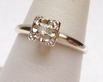 14k 5pt Diamond Solitaire