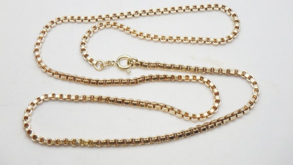 14 Kt Textured Box Chain 20.75