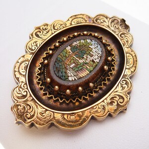 9kt Italian Micro Mosaic Pin