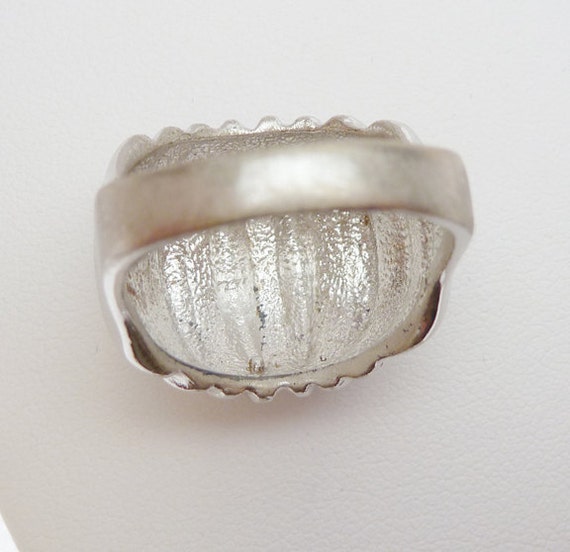 SS Ribbed Dome Ring Sterling Silver - image 5