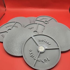 70mm Magnetic Round Bases for Miniatures, STL Printed Bases, Mini Bases, Magnetic, PLA Bases, 2mm bracing