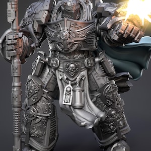Knight Of Purity by 3DArtGuy 32mm scale, 50mm or 100mm, Miniature War Gaming Figure