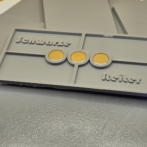 100mm x 50mm Magnetic Rectangle Bases for Miniatures, STL Printed Bases, Mini Bases, Magnetic, PLA Bases, 2mm bracing