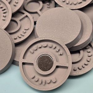 32mm Magnetic Round Bases for Miniatures, STL Printed Bases, Mini Bases, Magnetic, PLA Bases, 2mm bracing