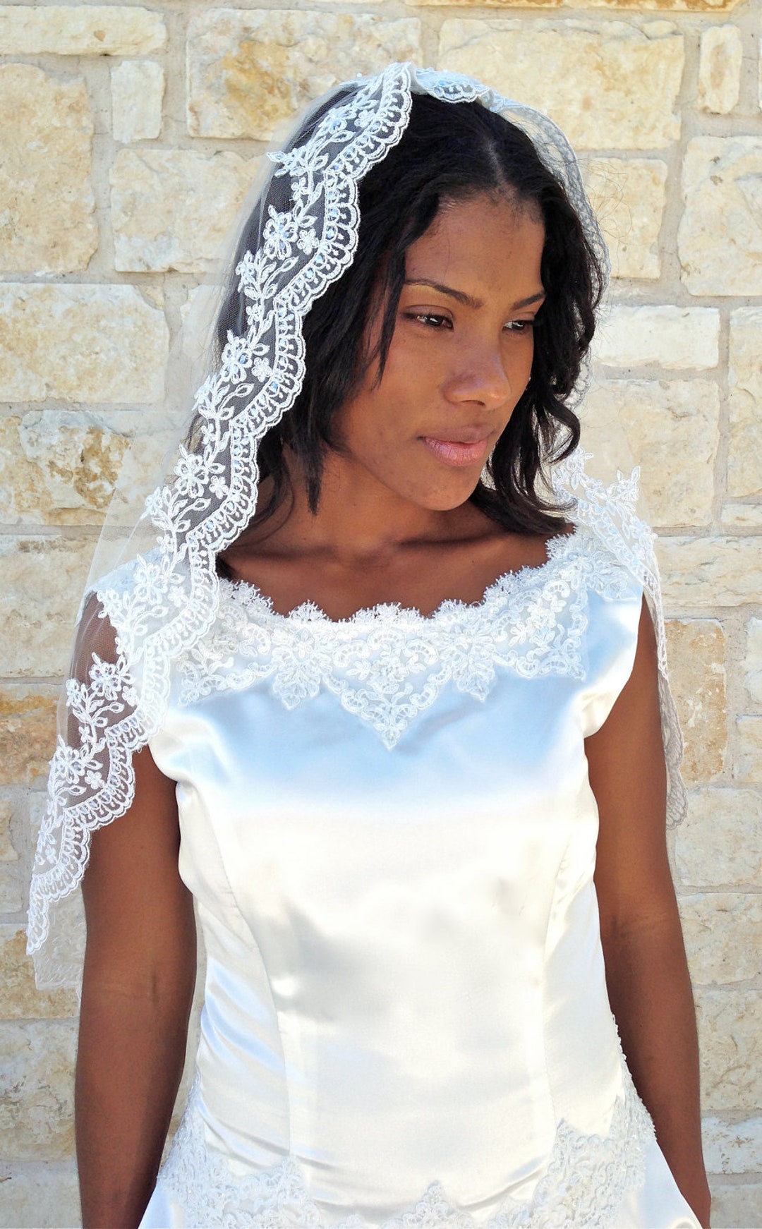 Sposa Pizzo Chantilly Velo Da Sposa Vendita Online Velo Da Sposa